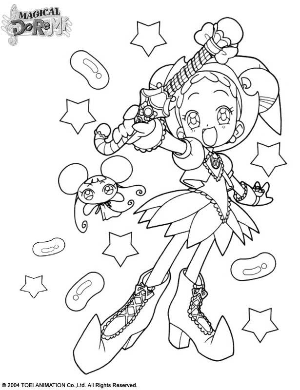 coloriage magical doremi la sorciere et sa fee dodo